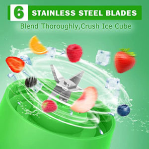 Stainless steel blades portable blender