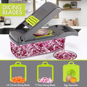 Dicing blades of vegetable chopper