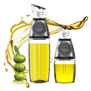 Glass Olive Oil and Vinegar Dispenser Set